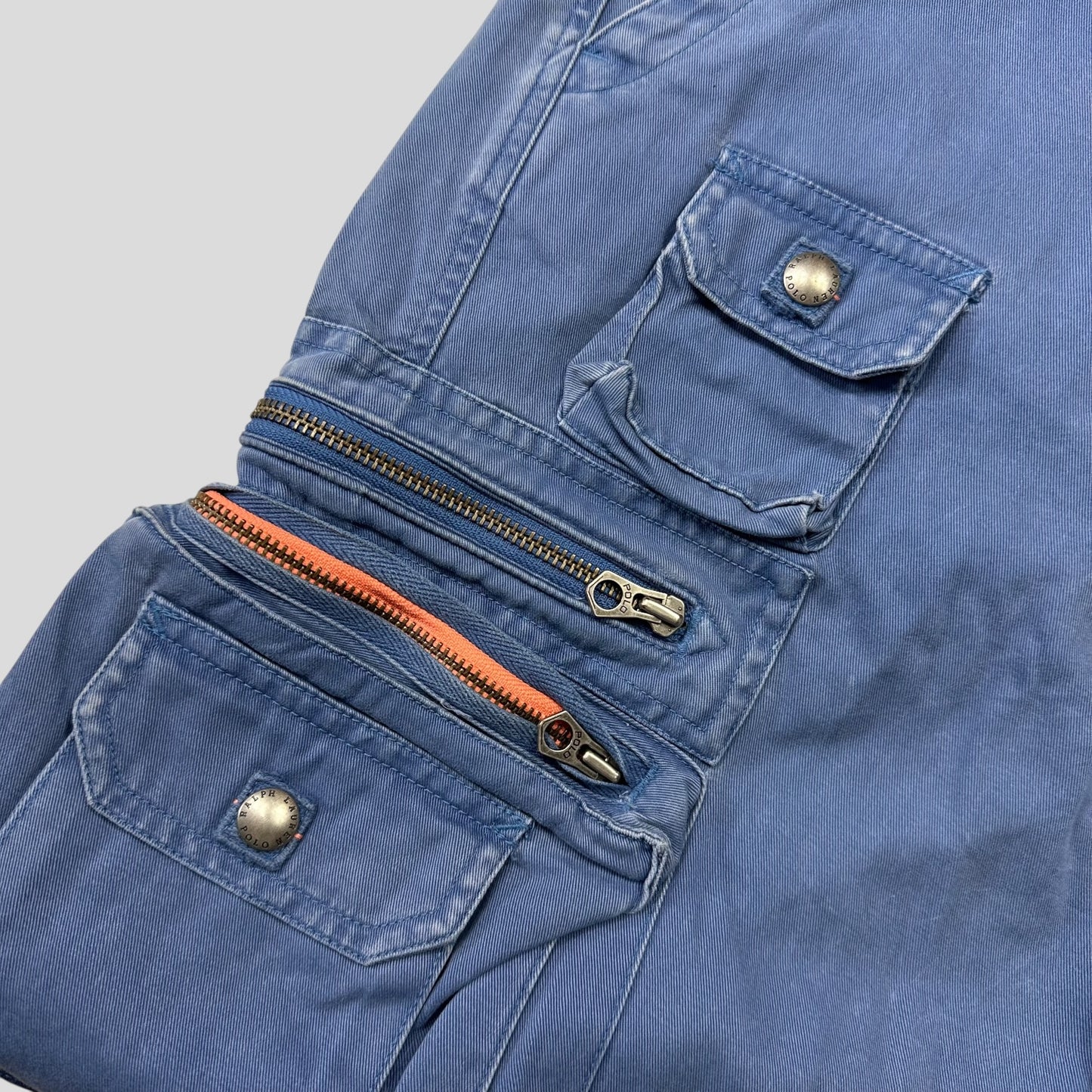 Polo 90’s Ralph Lauren Washed Multipocket Cargo Trousers - 34-36