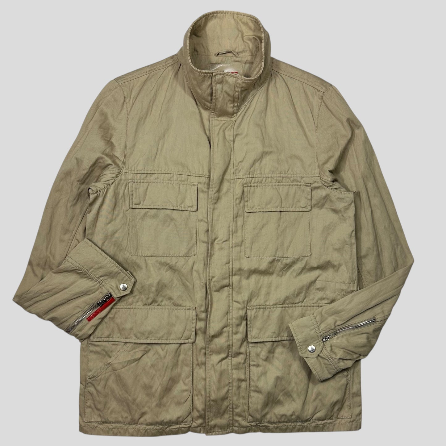 Prada Sport 00’s Cotton & Metal Multipocket Moto Field Jacket - IT54 (L)