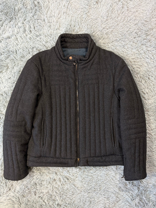 Gucci by Tom Ford AW00 Wool 3D Ribbed Runway Biker Jacket - IT50