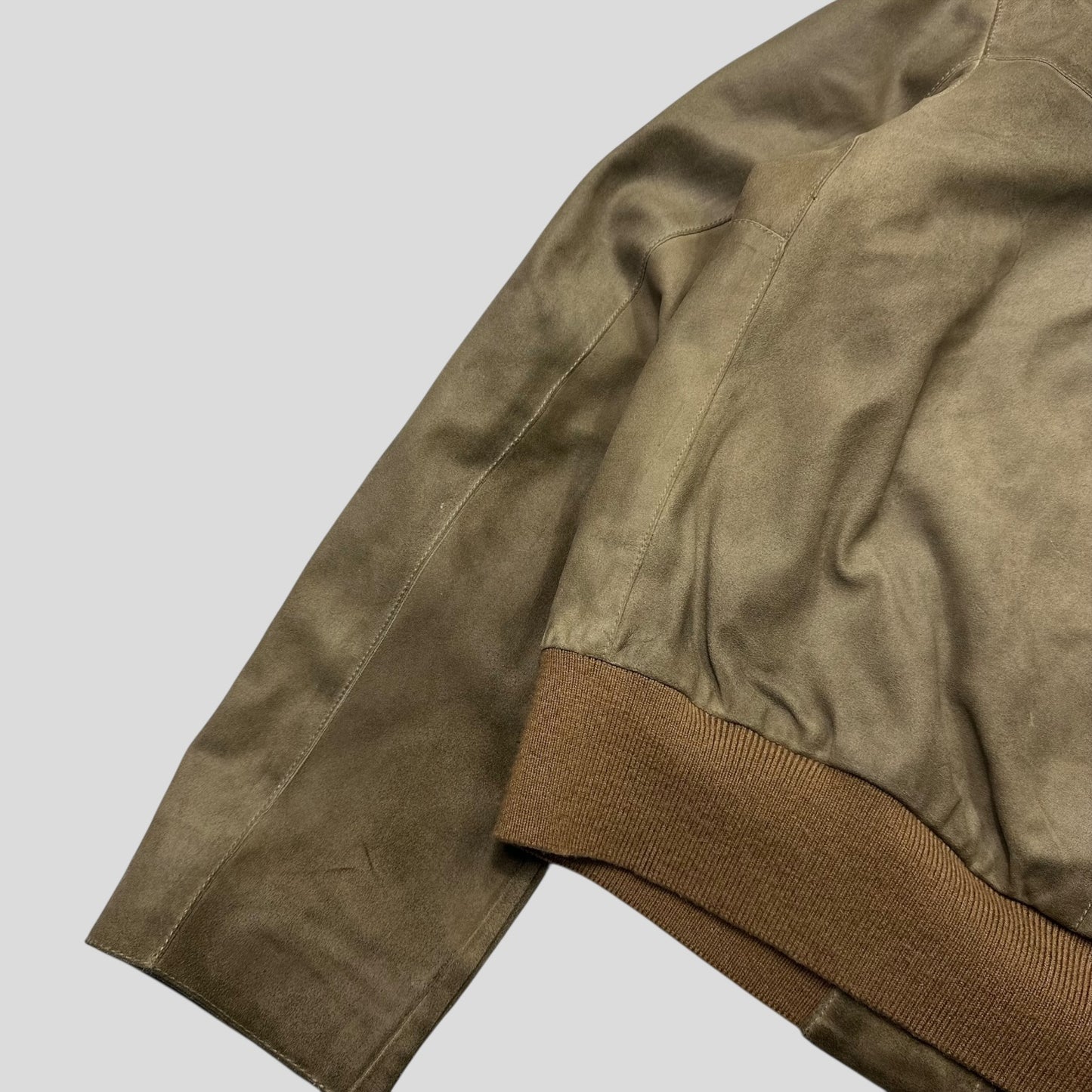 Miu Miu 00’s Suede Leather Cropped Work Jacket - IT50 (M/L)