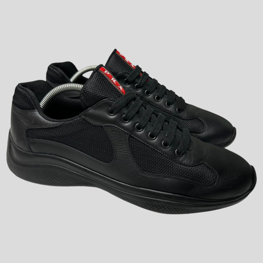 Prada Americas Cups 2023 Triple Black Leather - UK9