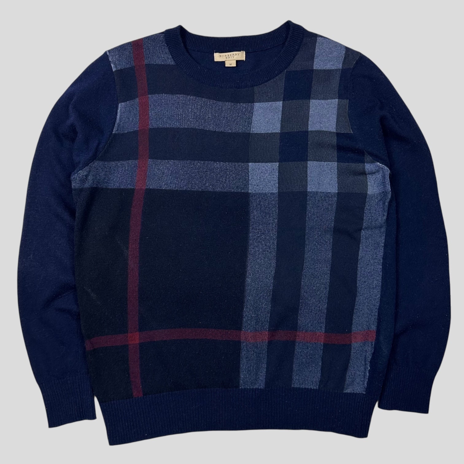 Burberry Brit Scotland Merino Wool & Cashmere Nova Check Jumper - S ...