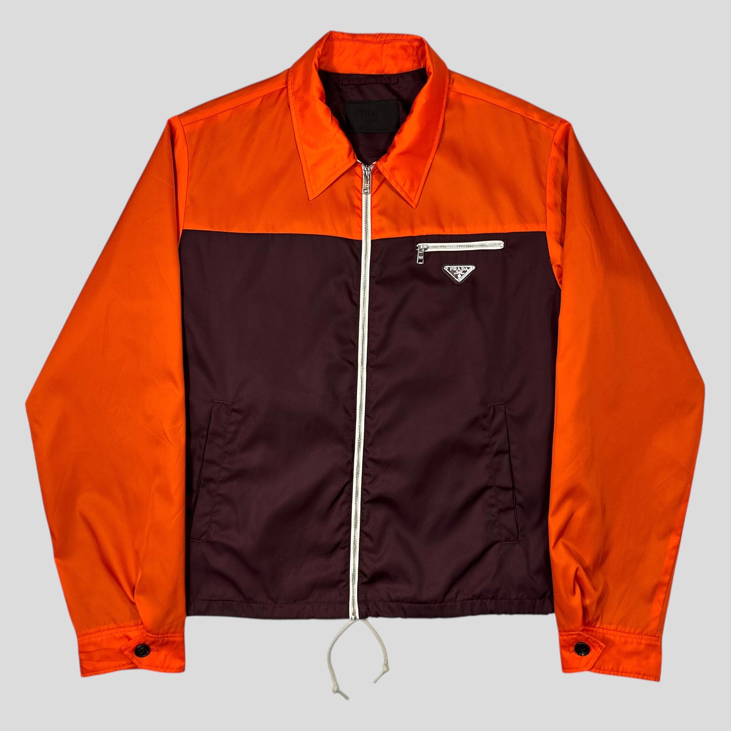 Prada 2018 Orange & Plum Gabardine Nylon Work Jacket - IT52 (L)