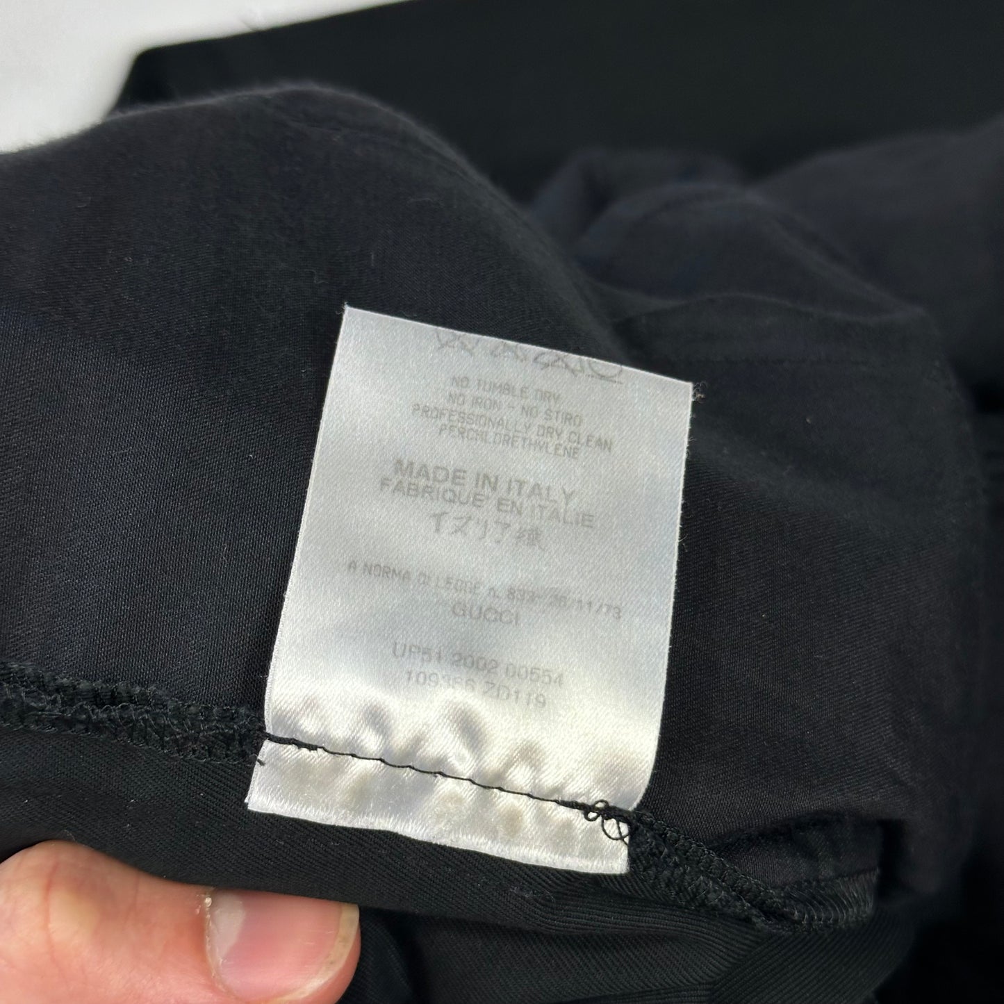 Gucci by Tom Ford 2002 Panelled Black Smart Trousers - IT40