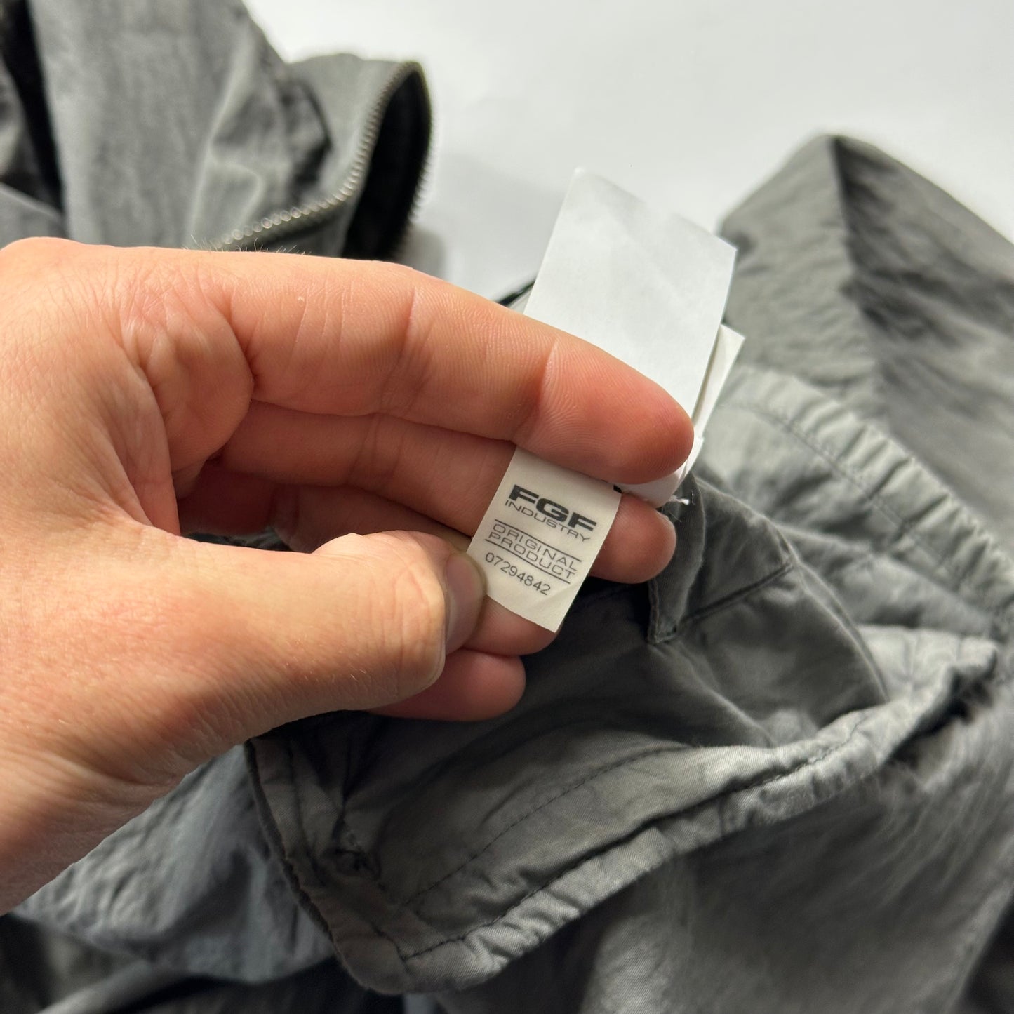 CP Company 00’s Steel Grey Goggle Nylon Shimmer Jacket - IT48 (M)