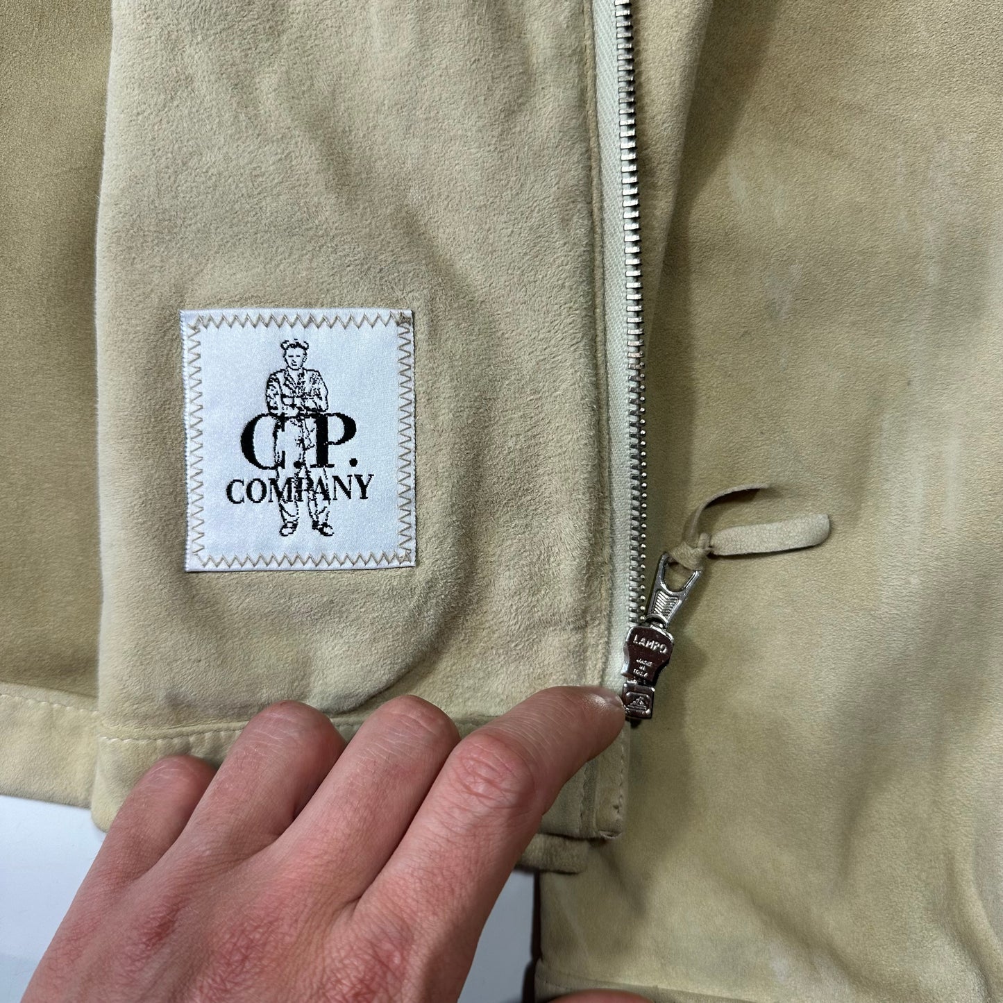 CP Company 00’s Suede Leather Harrington Work Jacket - M