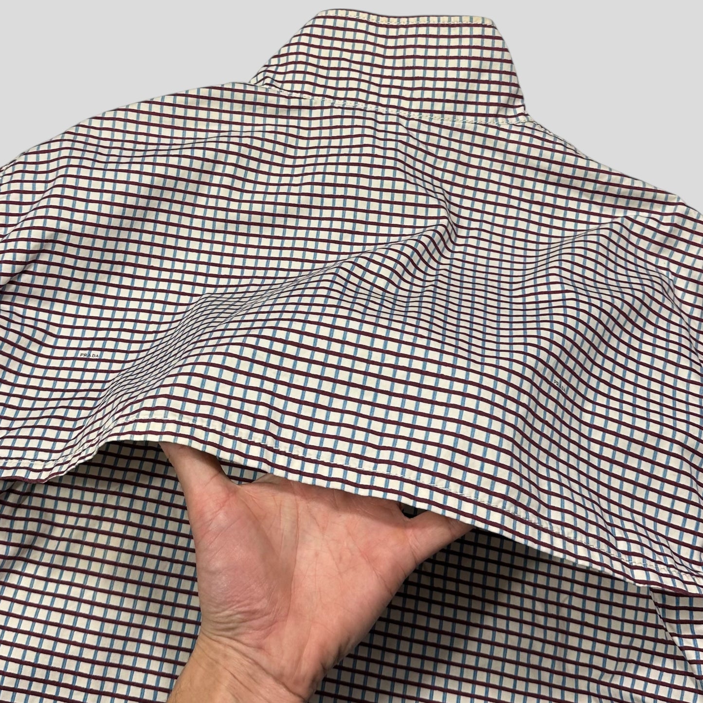 Prada SS08 Grid Checkered Multi Logo Bomber Jacket - IT52 (M/L)