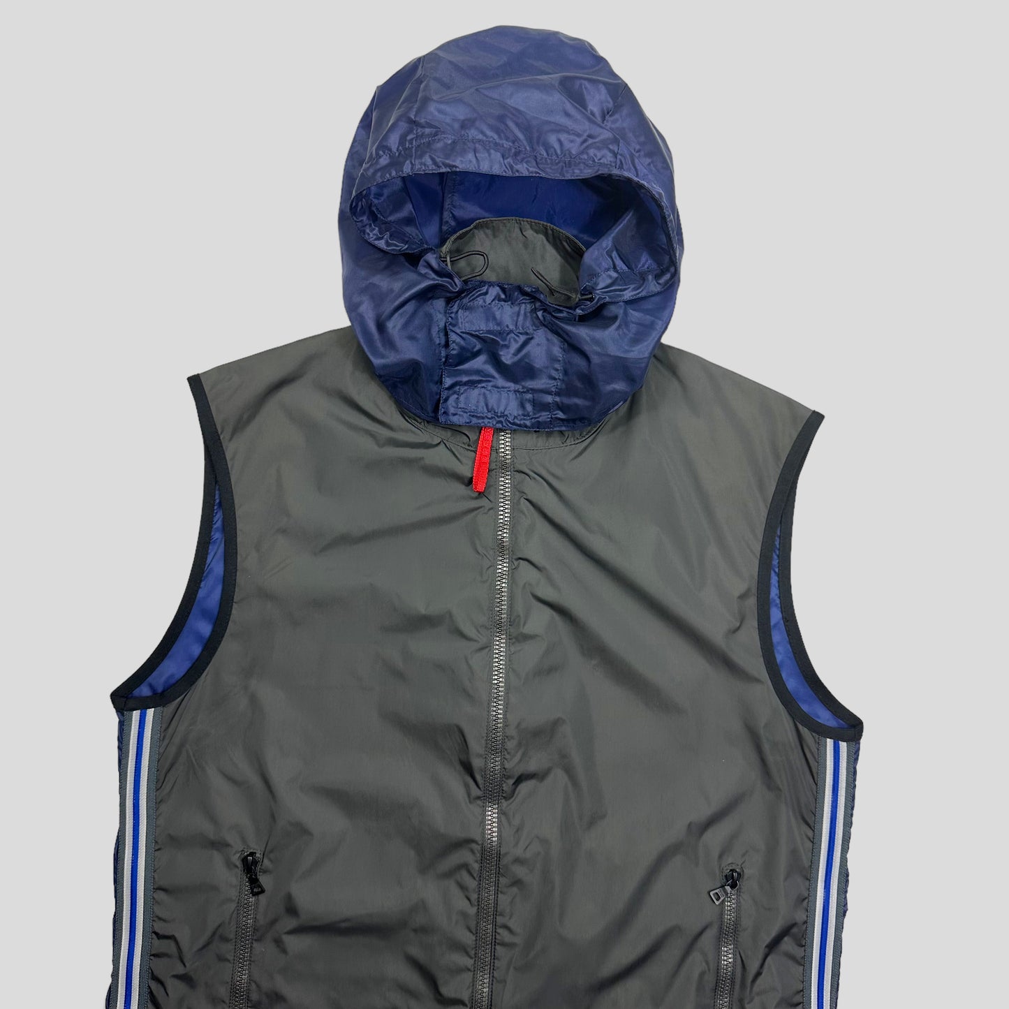 Prada Sport SS00 Gel Seam Convertible Nylon Gilet - IT52