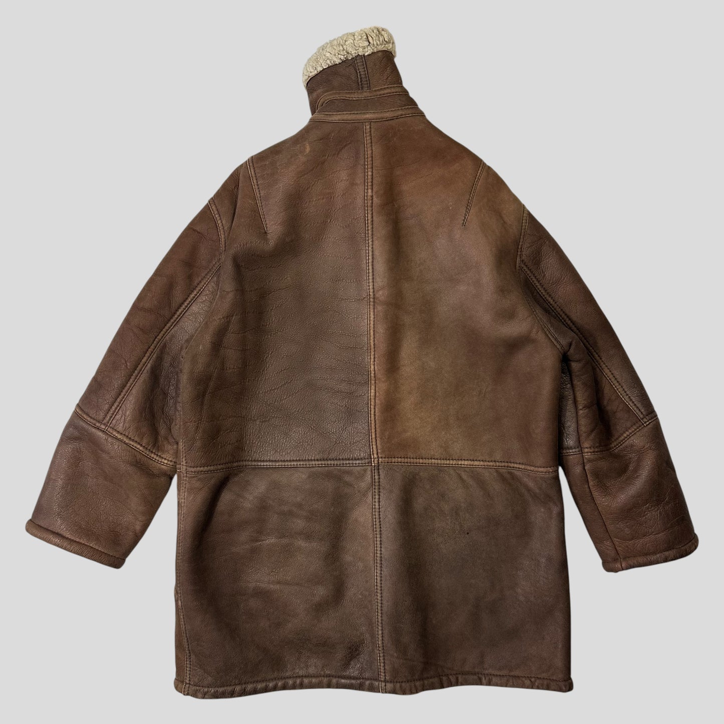 Gucci by Tom Ford 90’s Sheepskin Leather Heavy Shearling Coat - M