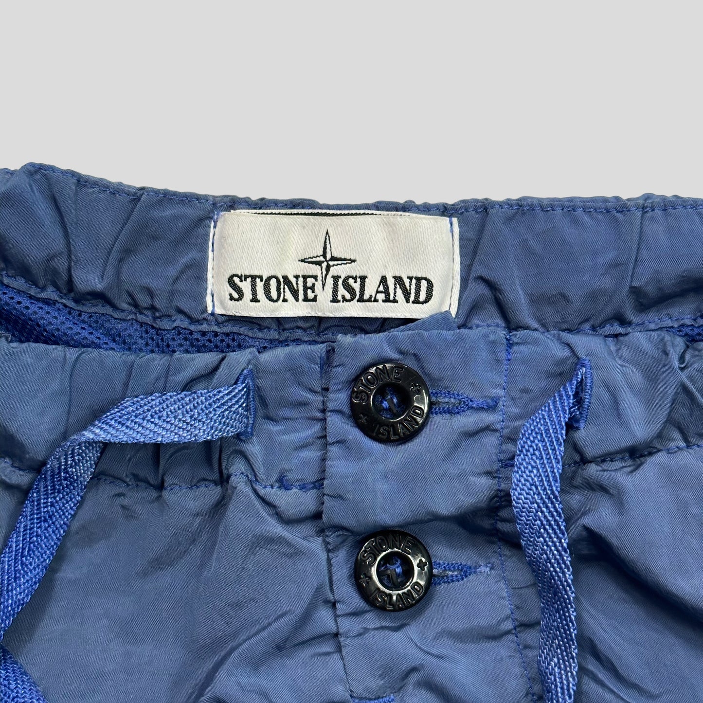 Stone Island SS19 Nylon Metal Compass Logo Shorts - M