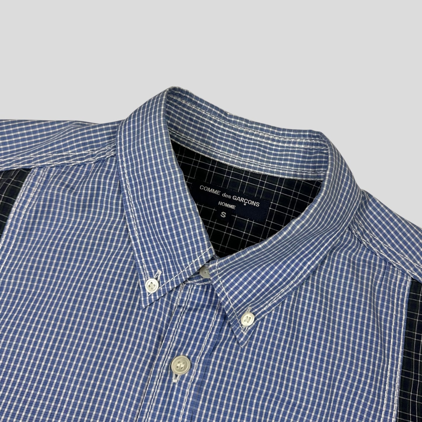 Comme Des Garçons Homme 2010 Multi Plaid Panelled Shirt - S/M