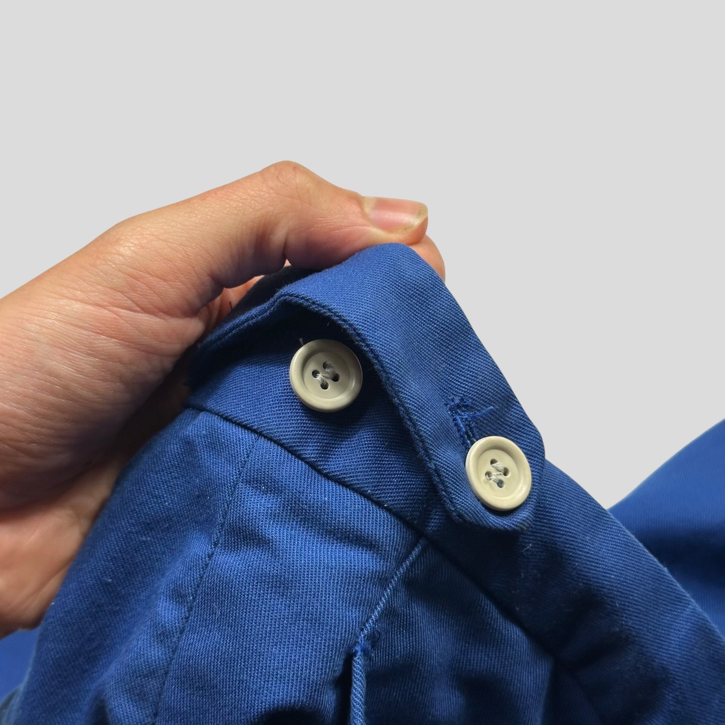 CDG SHIRT 90’s Blue Polycotton Adjustable Trousers - M