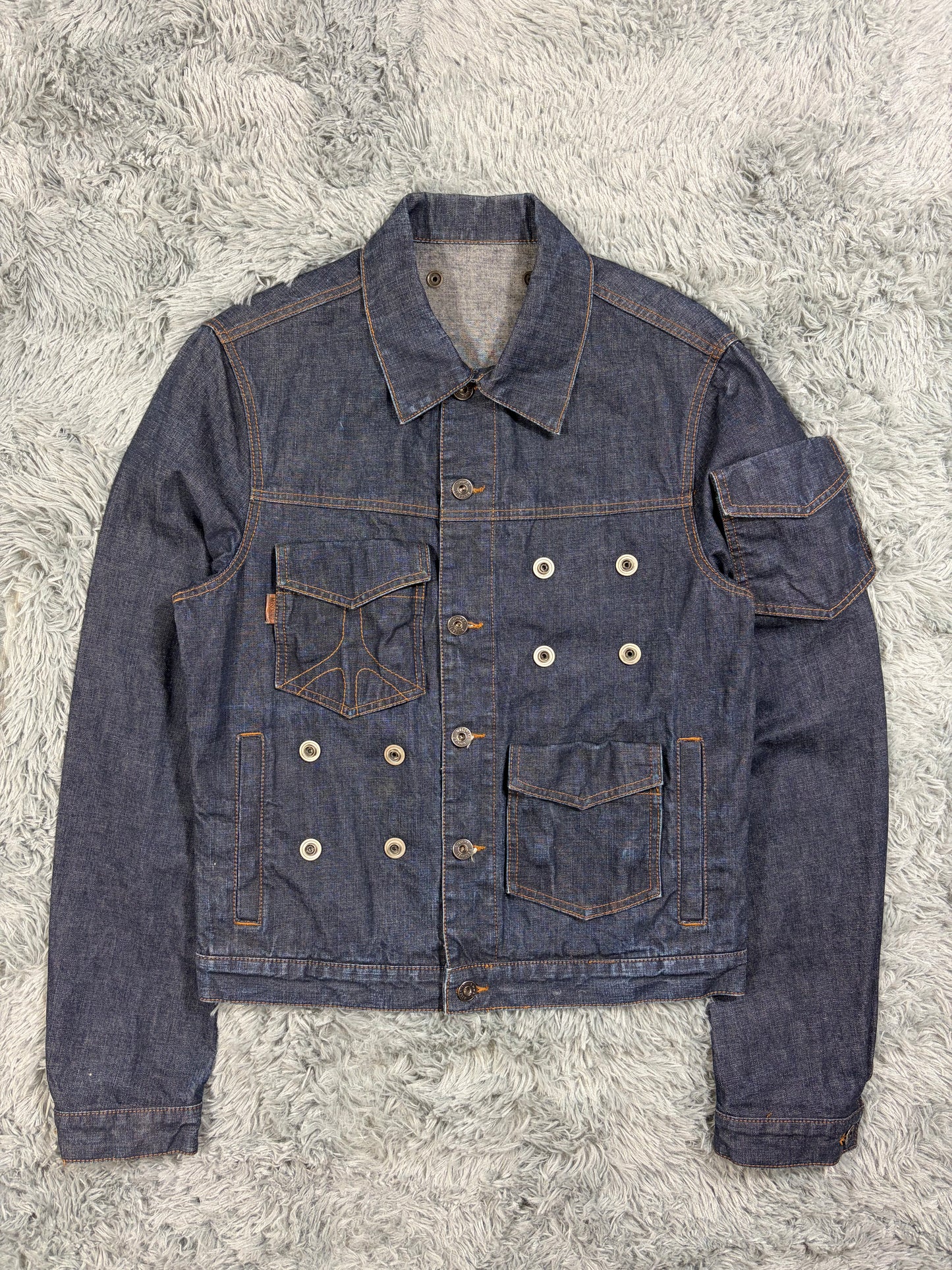 Moschino Jeans 00’s Modular Pocket System Denim Jacket - S/M
