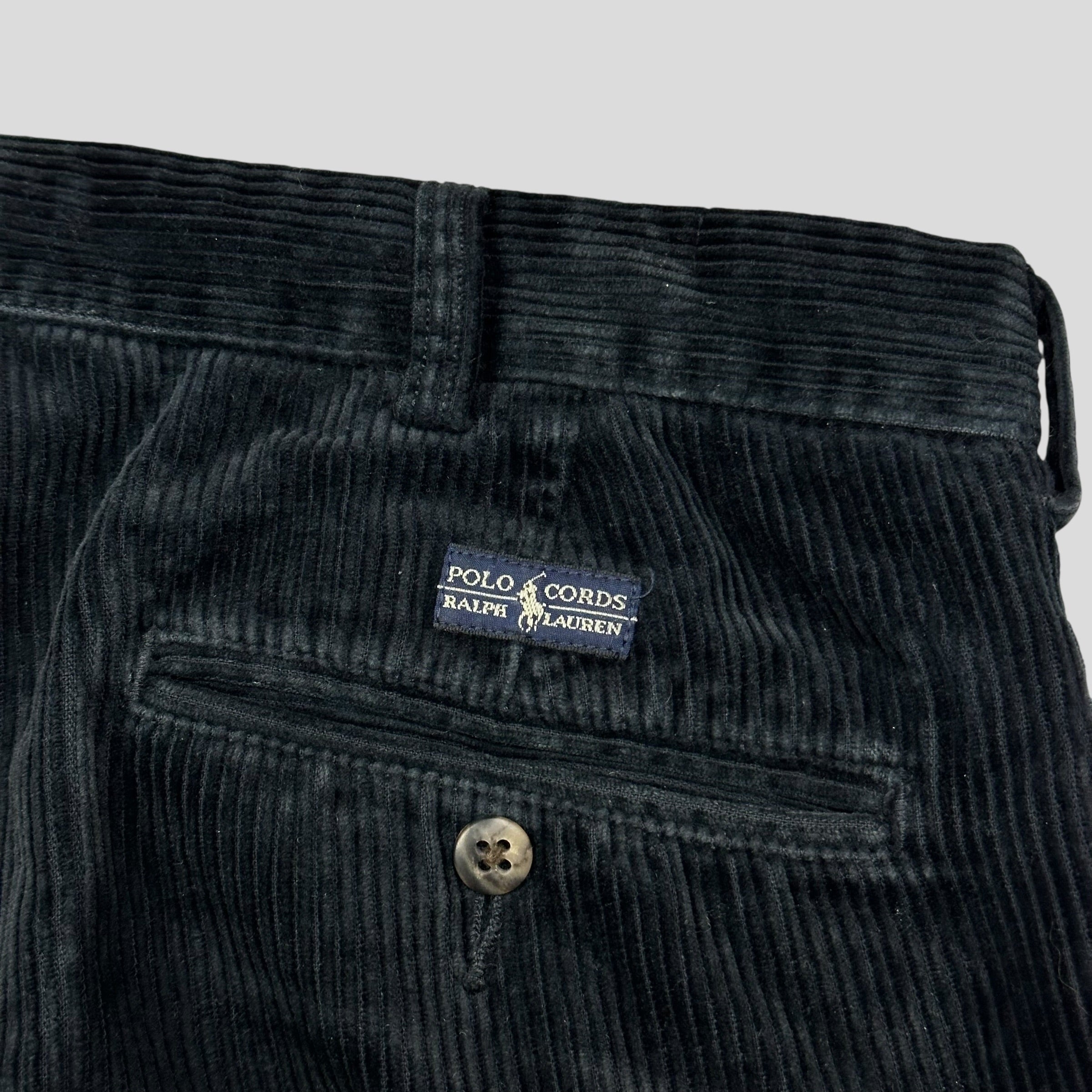 Ralph Lauren 90's Polo Jumbo Corduroy Baggy Andrew Trousers - 34