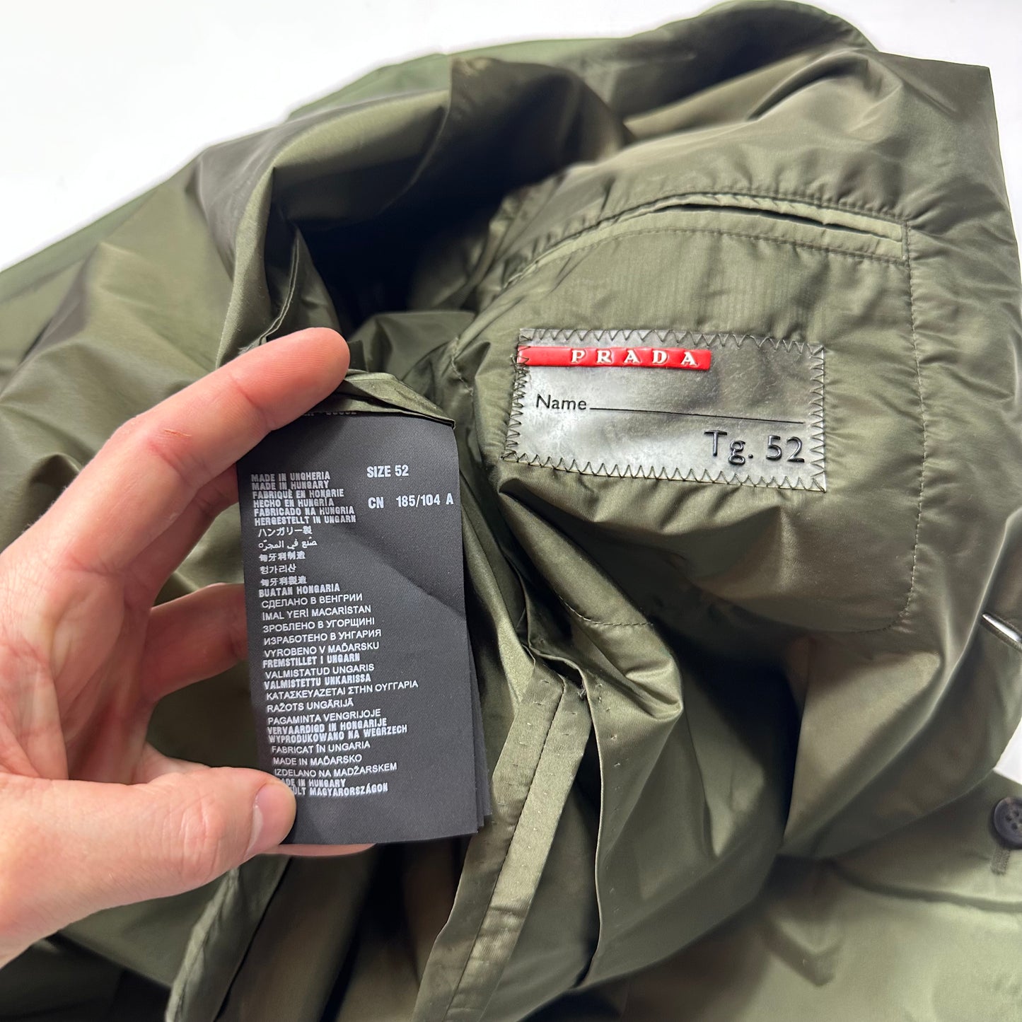 Prada Sport 2014 Nylon PU Shimmer Blazer Jacket - IT52 (M/L)