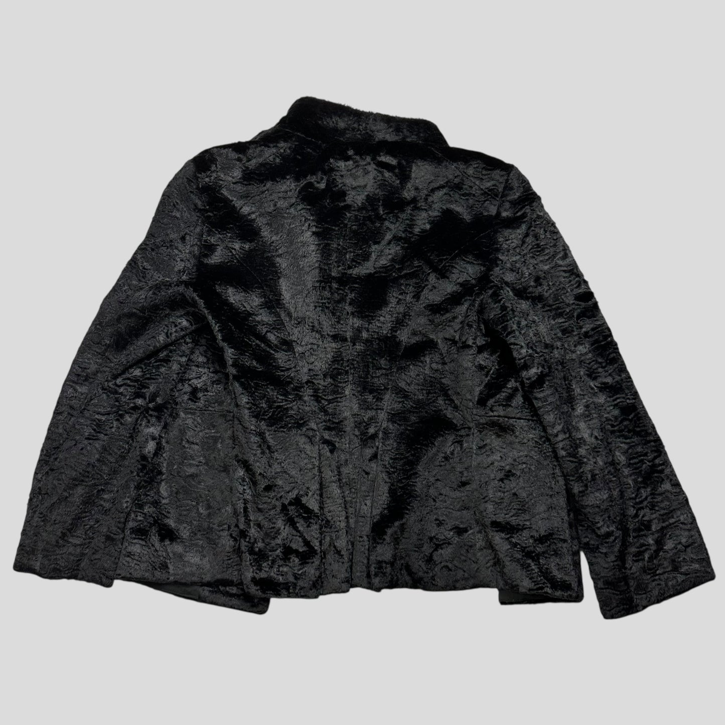 Just Cavalli 00’s Faux Fur Floral Lined Quilted Jacket - IT44