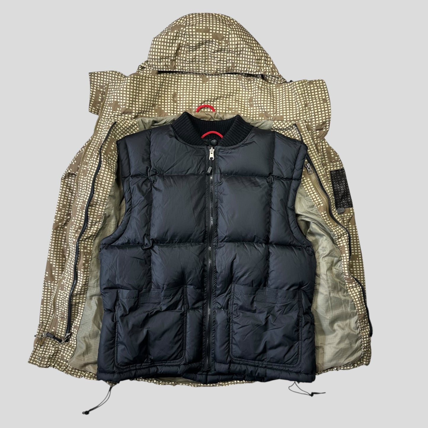 Stussy 1998 Special Ops Digi Camo 3 in 1 Jacket + Down Gilet - M (L)