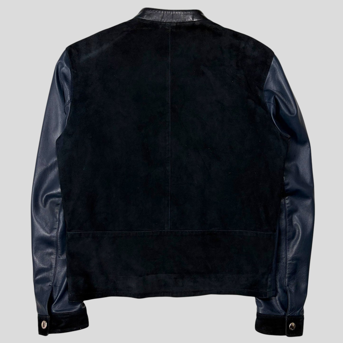 Prada Milano SS00 Runway Leather Racer Moto Jacket - S