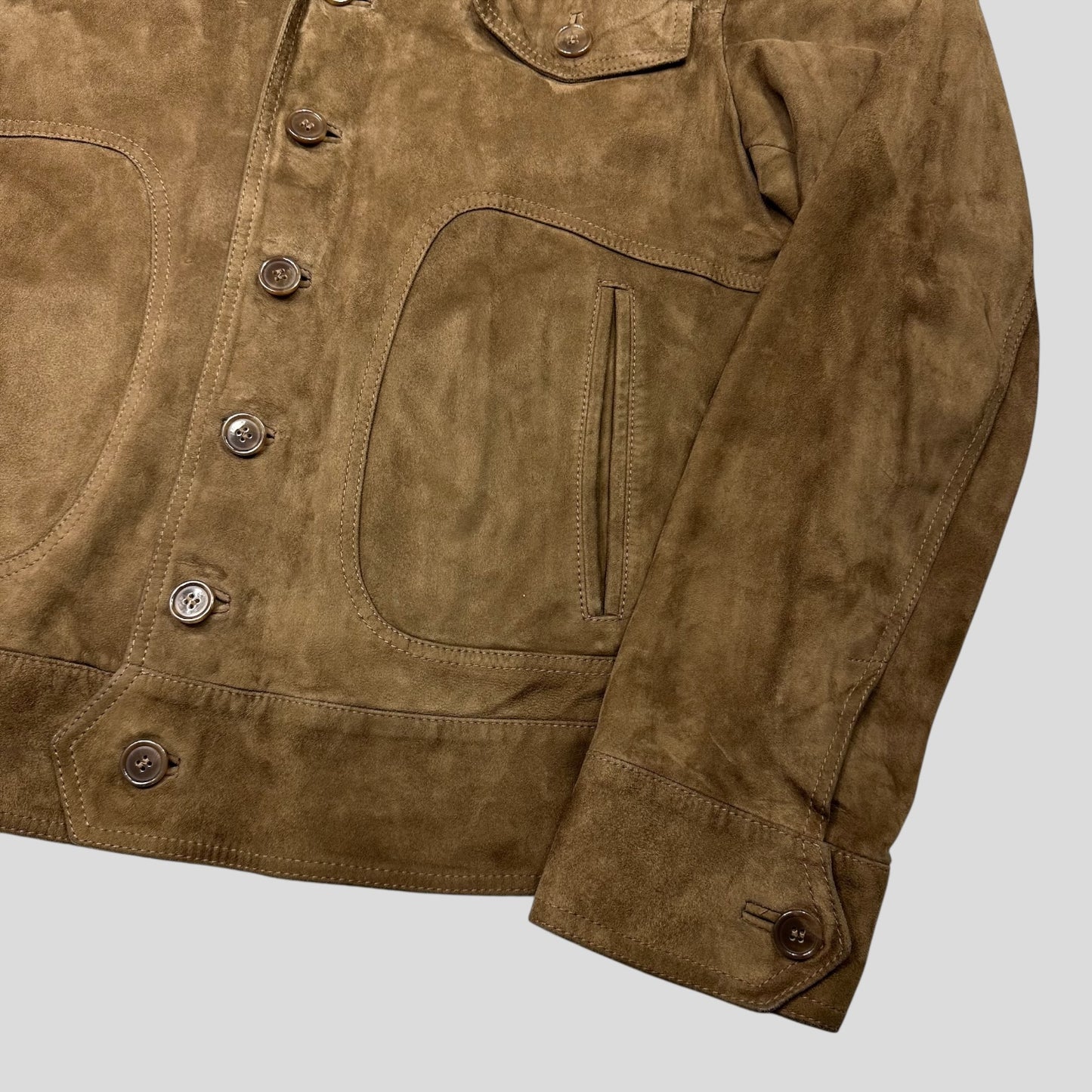 Dolce & Gabanna 00’s Goatskin Suede Leather Western Jacket - IT54