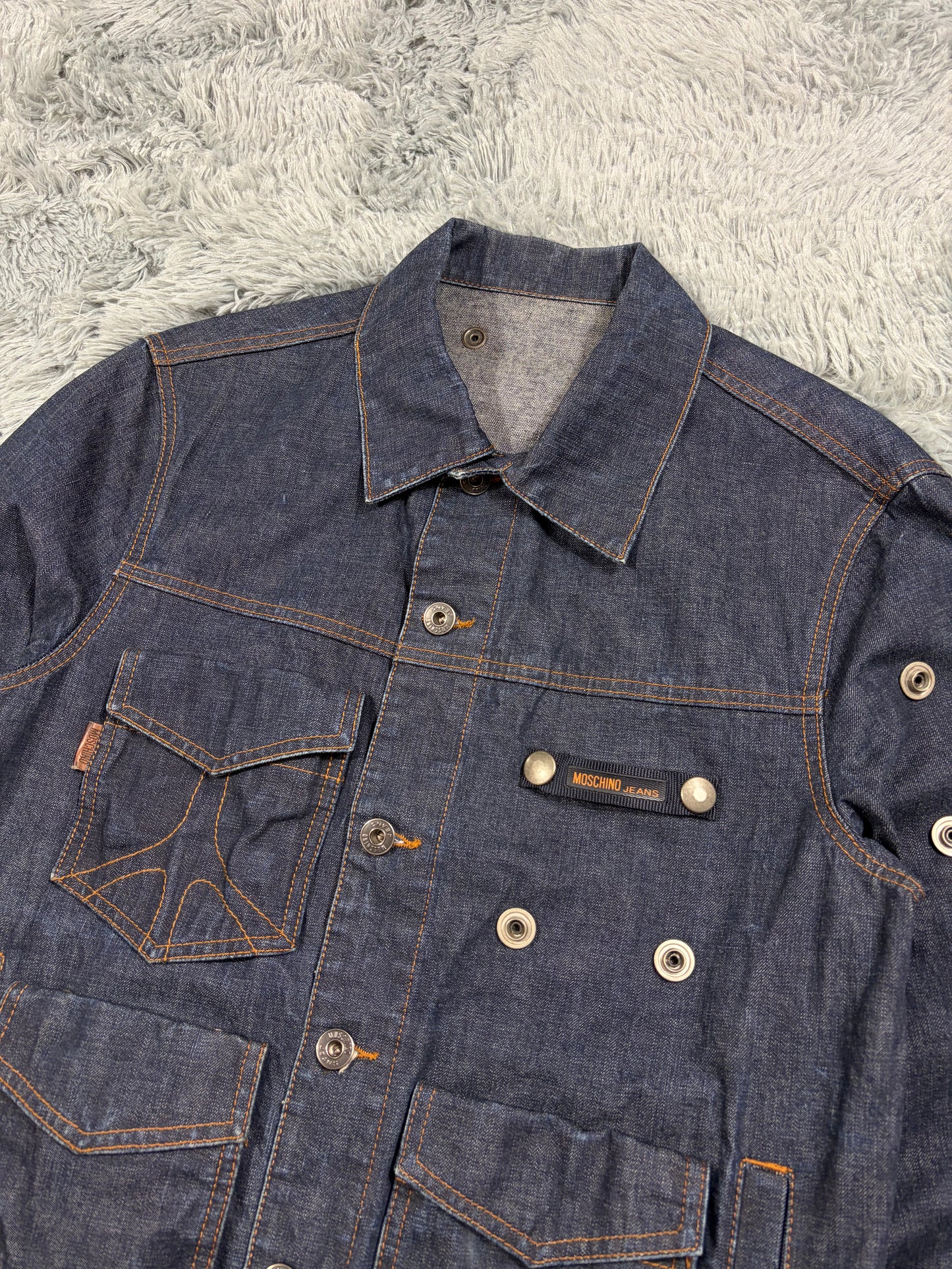 Moschino Jeans 00’s Modular Pocket System Denim Jacket - S/M