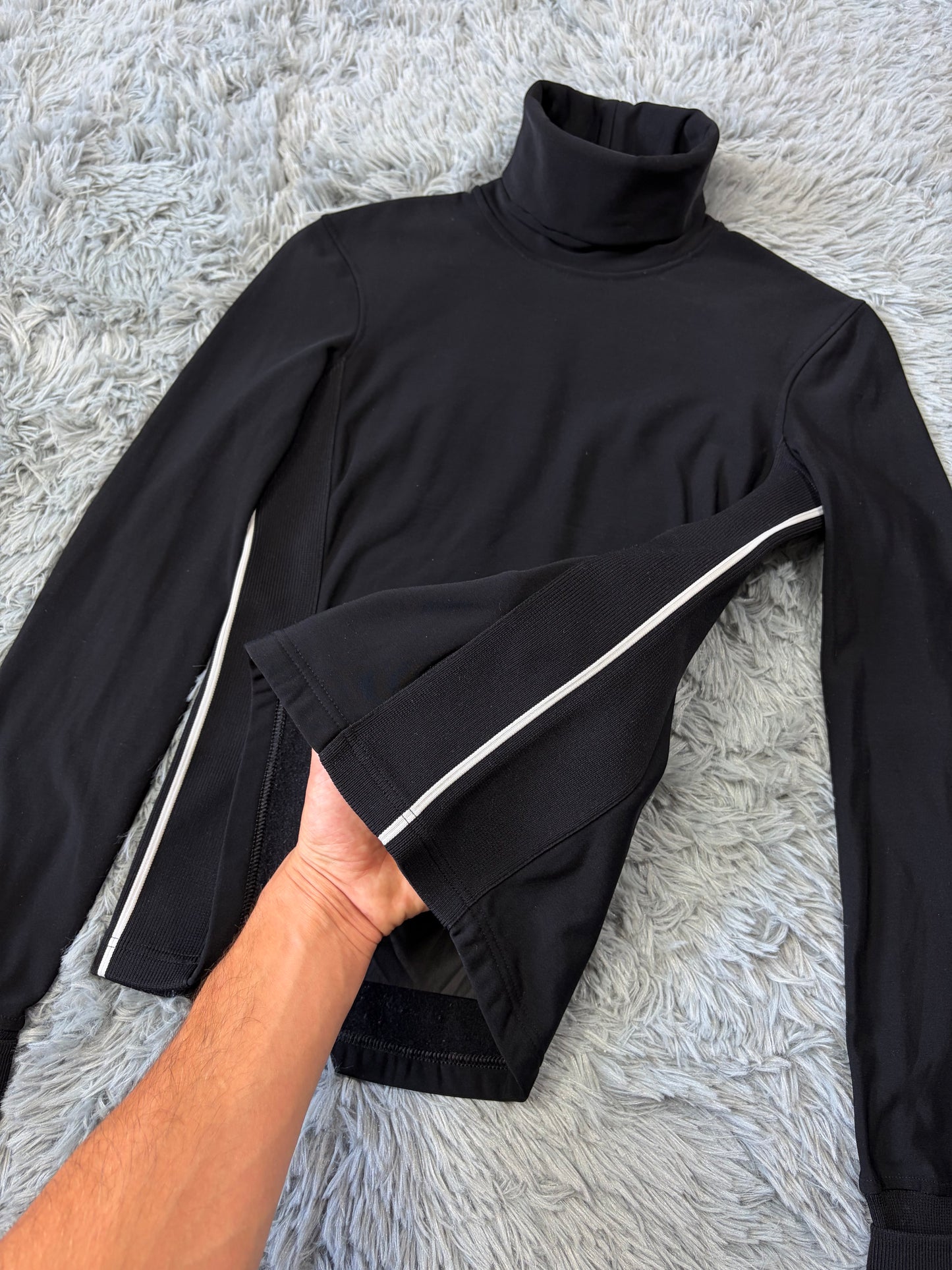 Prada Sport AW00 Nylon Stretch Contrast Seam Stash Pullover - XS/S