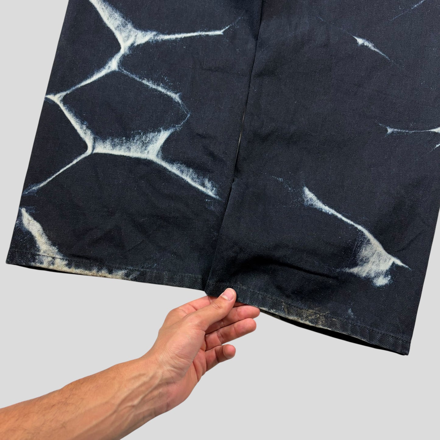 Dries Van Noten SS23 Pine Bleached Sublimation Baggy Jeans - 32-34