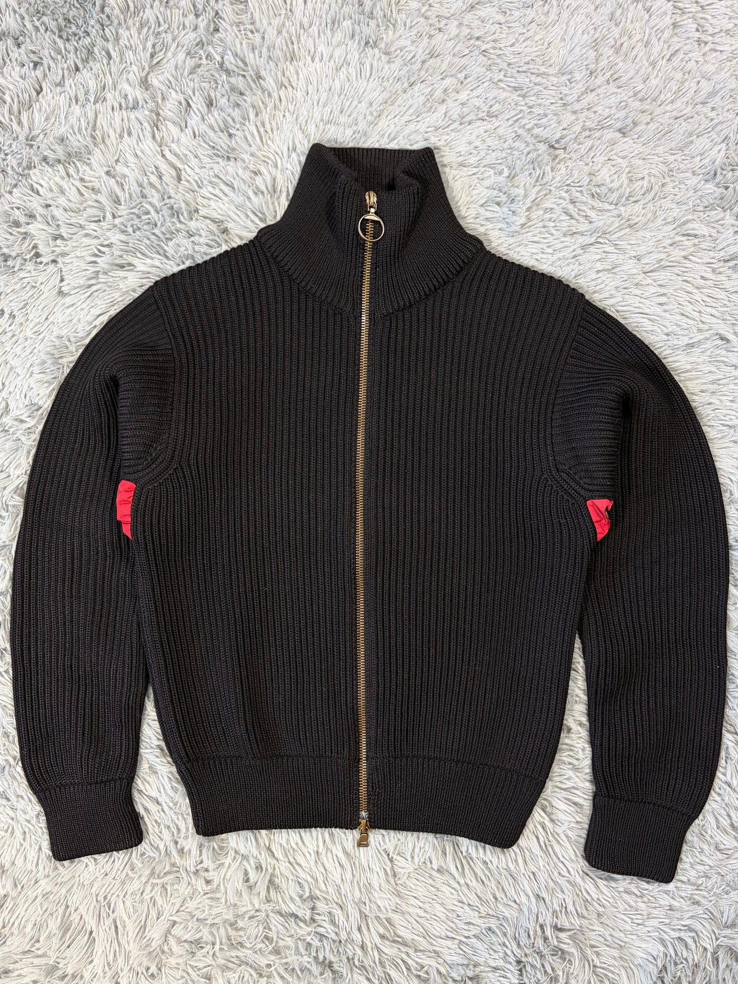 Prada Sport 00’s Heavyweight Ribbed Cardigan Knit Jacket - S/M