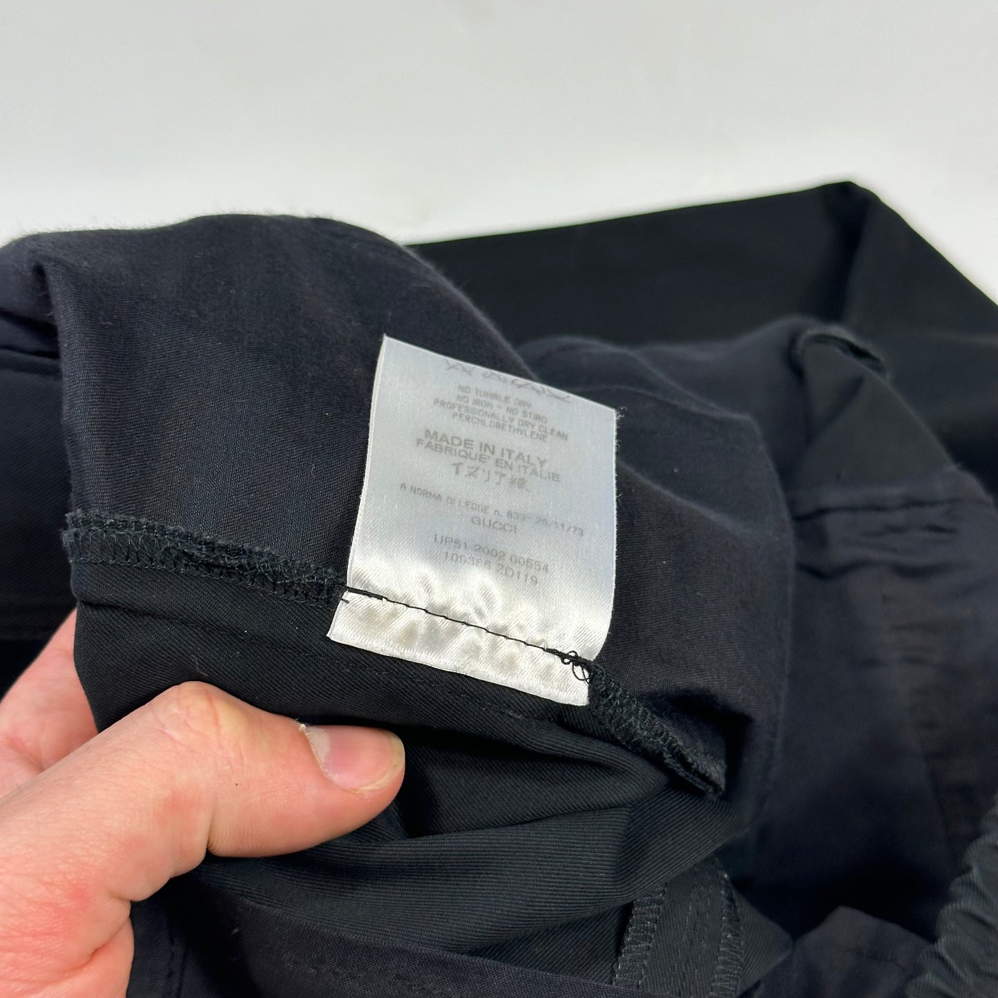 Gucci by Tom Ford 2002 Panelled Black Smart Trousers - IT40