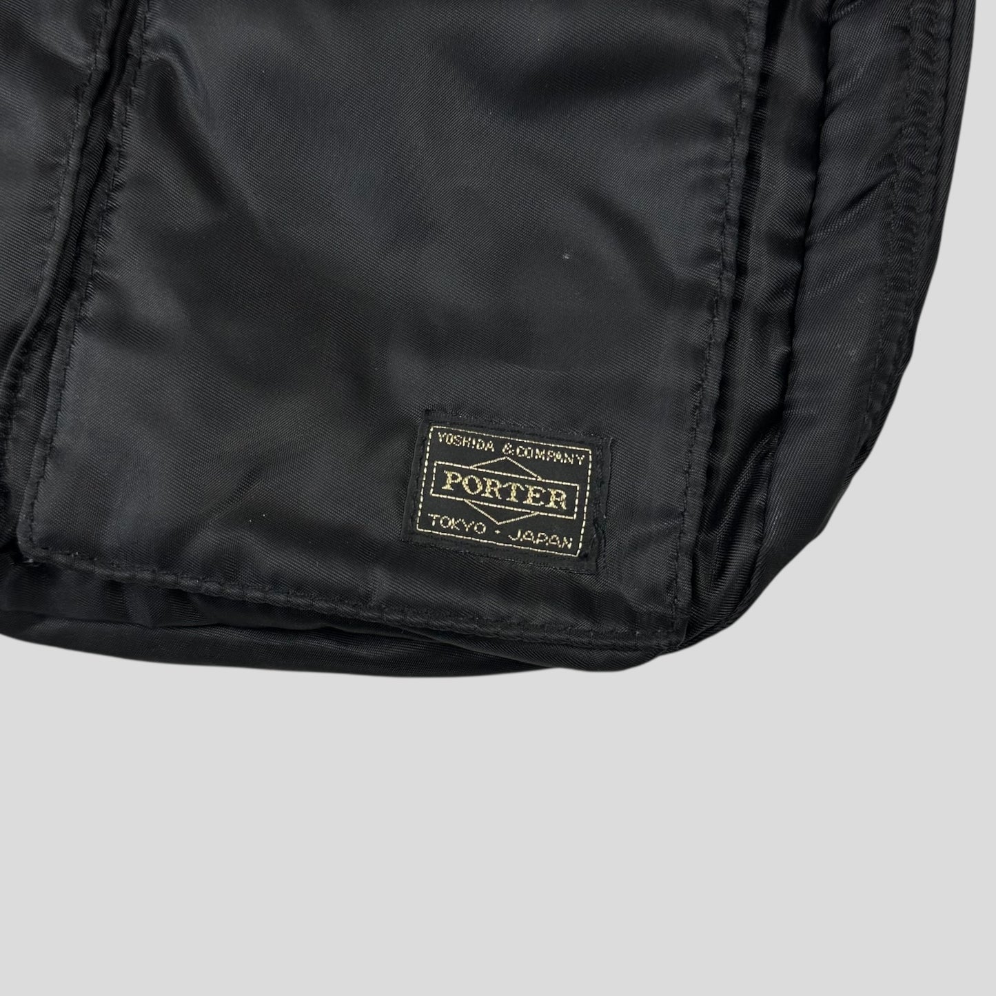 Porter 00’s Black Nylon Tanker Multipocket Crossbody Bag