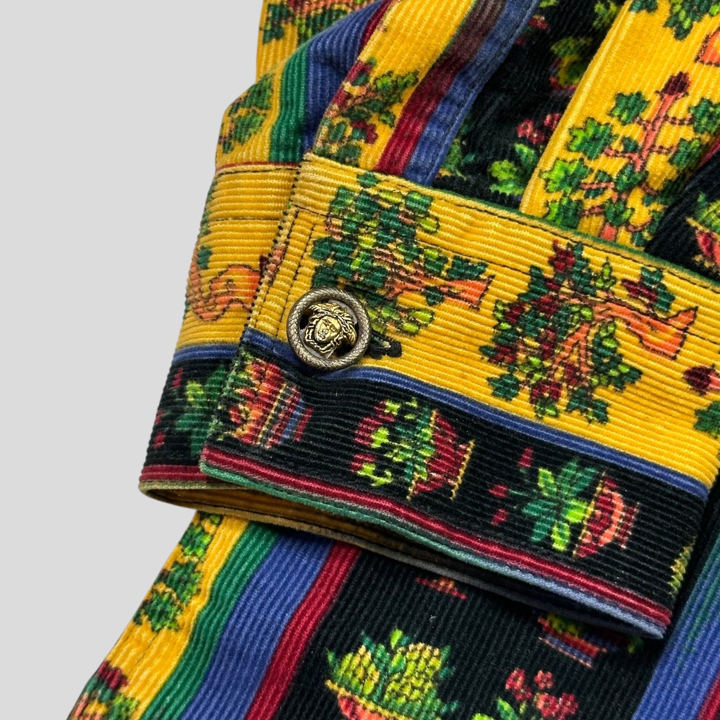 Versace Jeans Couture 1990’s Bonsai Plants Corduroy Shirt - M (L/XL)