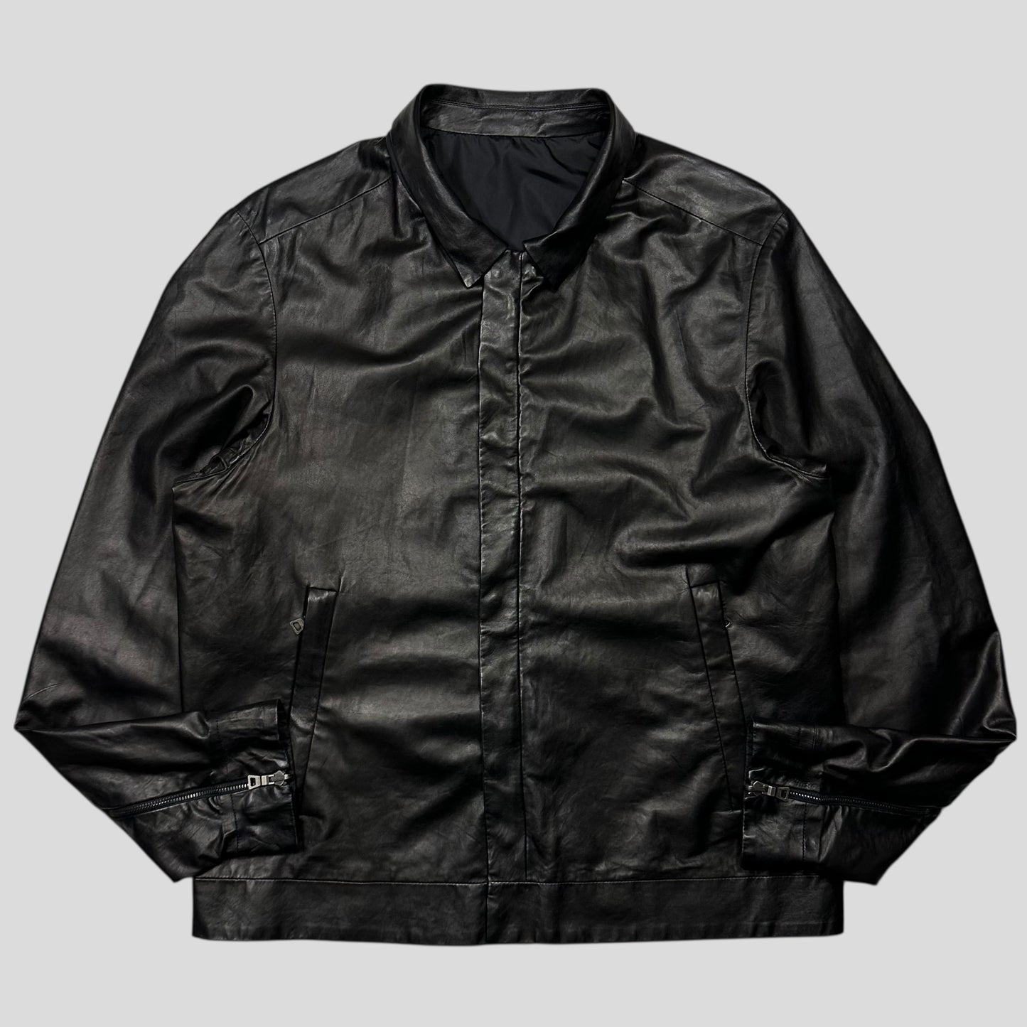 Prada Sport 2007 Glove Leather + Nylon Reversible Work Jacket - IT54 (L)