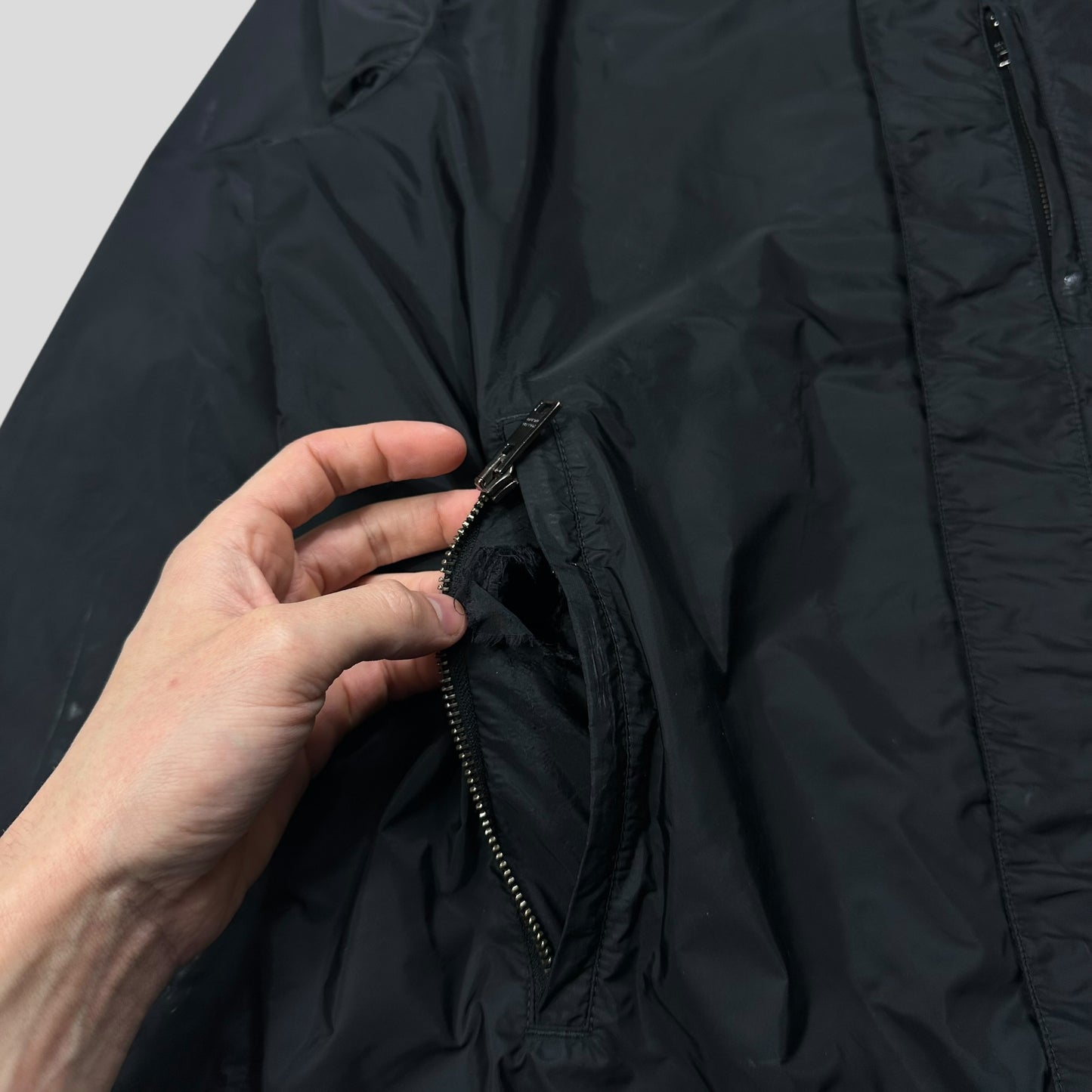 Prada Milano 2017 Triangle Plaque Logo Nylon Windbreaker Jacket - IT50