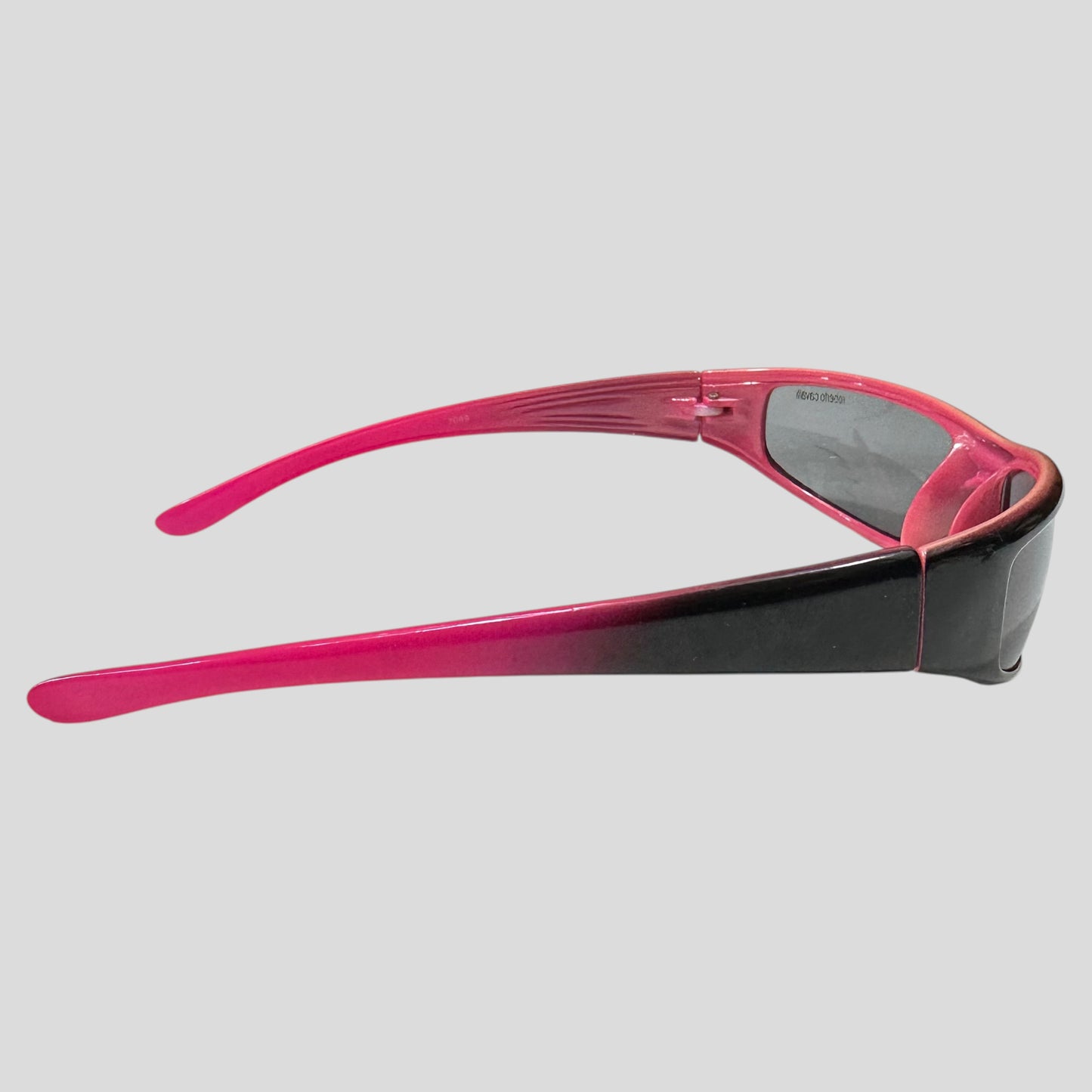 Roberto Cavalli 00’s Hot Pink Gradient Wraparound Sunglasses