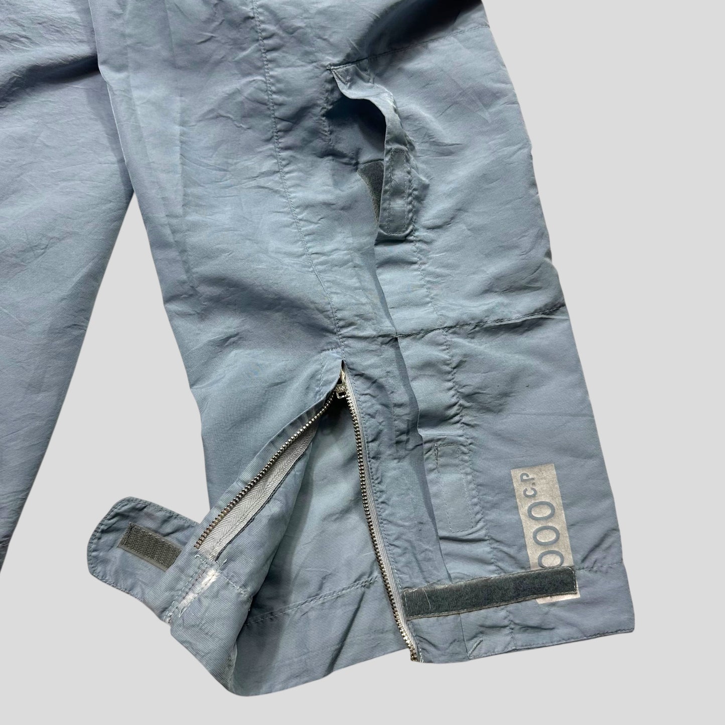 CP Company 2000 Baby Blue Millenium Nylon Stash Pocket Trousers - 34