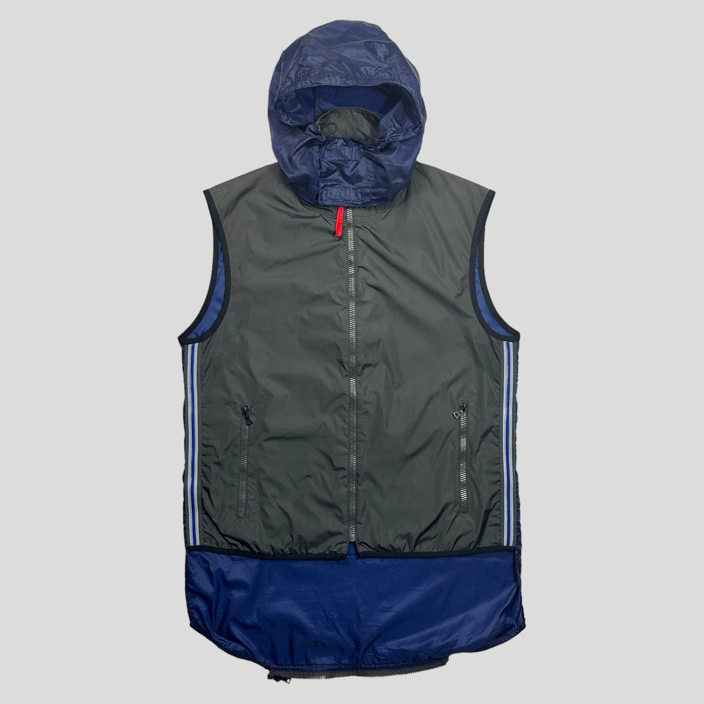 Prada Sport SS00 Gel Seam Convertible Nylon Gilet - IT52