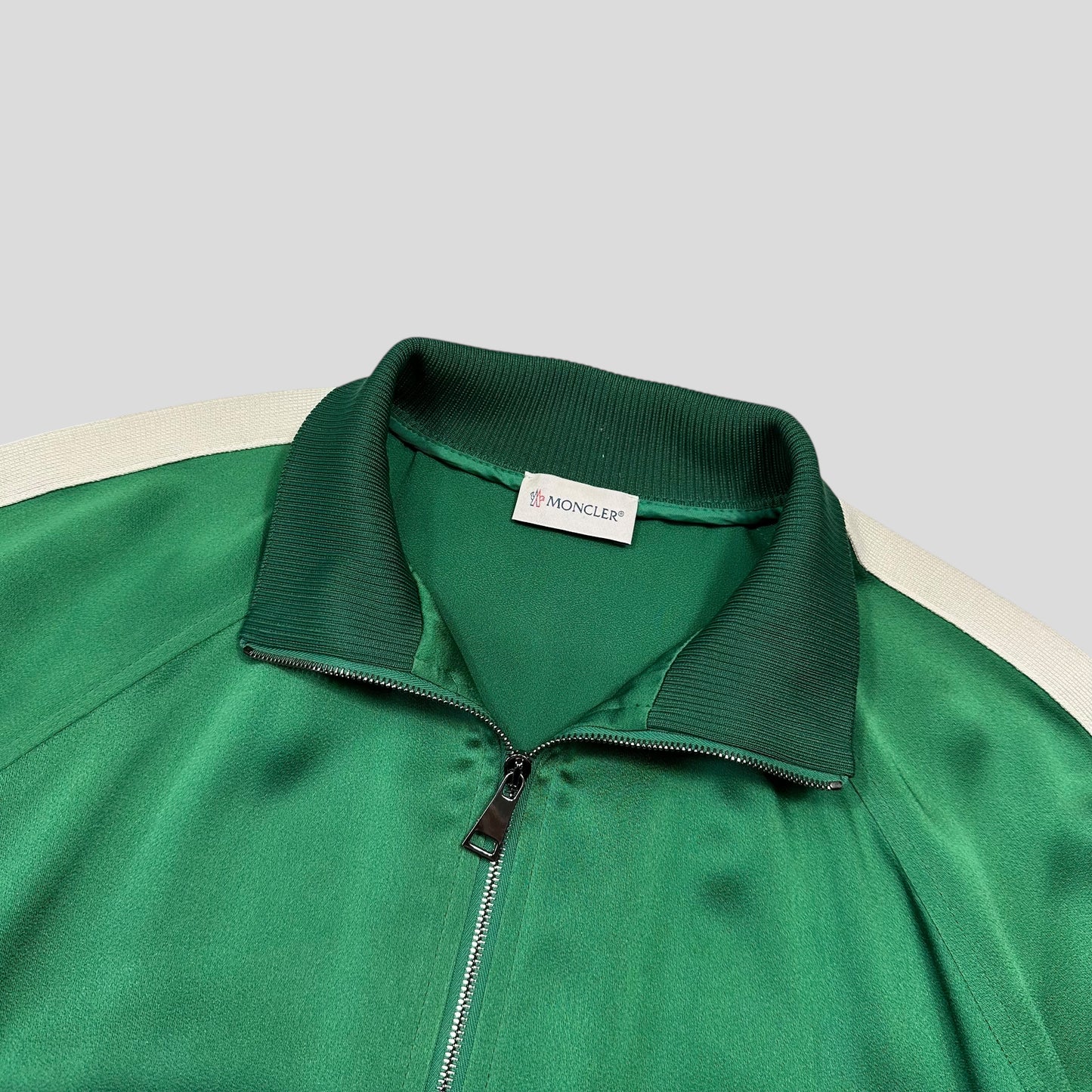 Moncler 2018 Satin Polyester Striped Track Jacket - 42 (M/L)