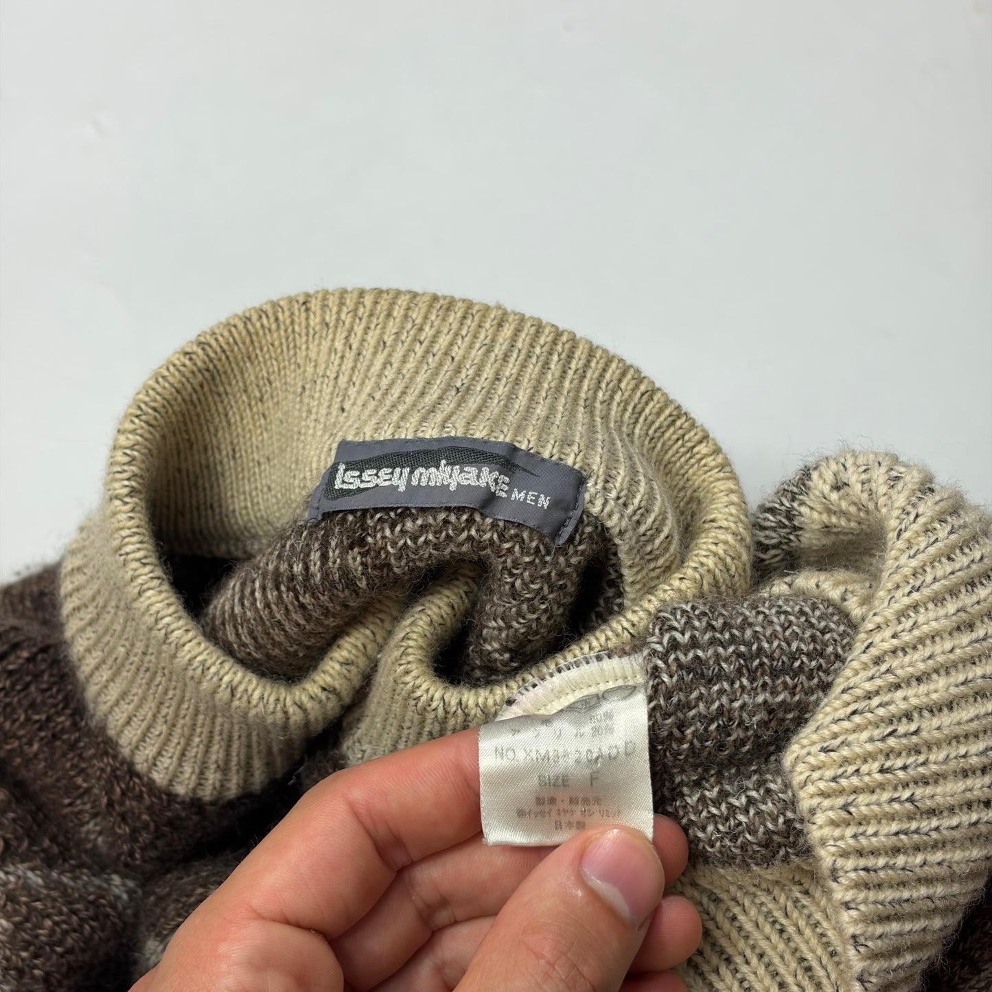 Issey Miyake MEN 1988 Heavy 3D Abstract Knit Jumper - M