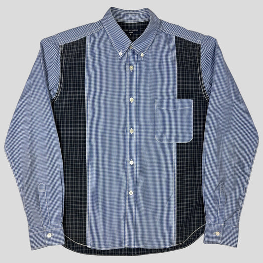 Comme Des Garçons Homme 2010 Multi Plaid Panelled Shirt - S/M