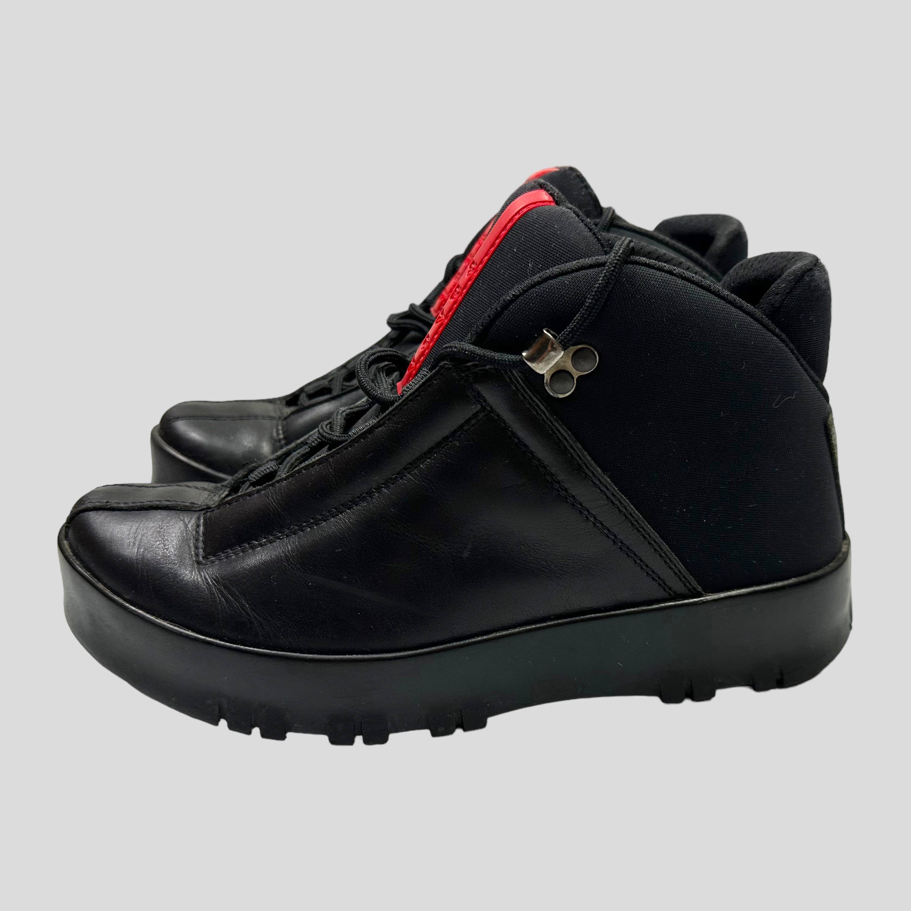 Prada Sport 00's Leather & Nylon Boots - UK6 – Warmwaves