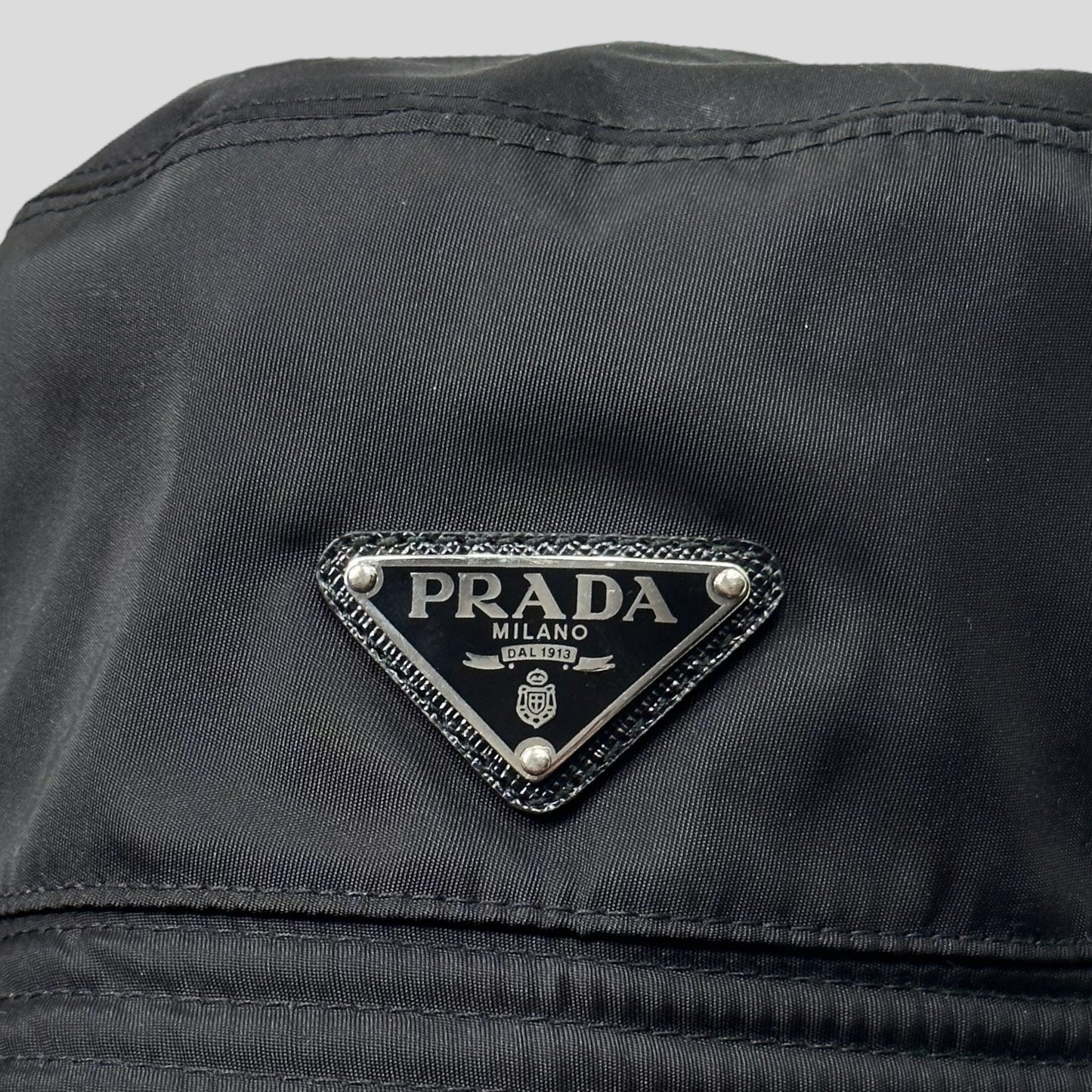 Prada Milano Nylon Bucket Hat - S/M