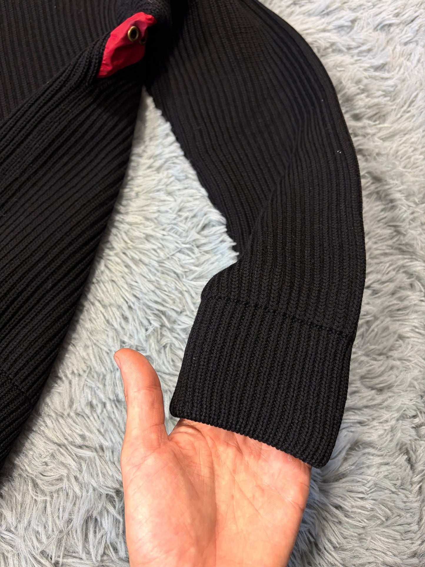 Prada Sport 00’s Heavyweight Ribbed Cardigan Knit Jacket - S/M