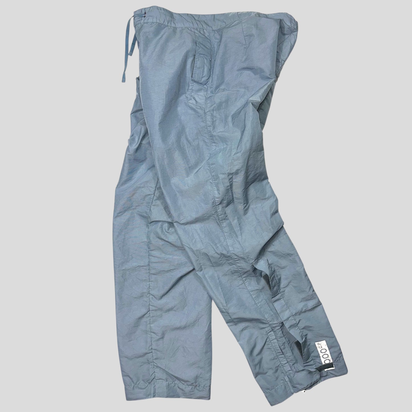 CP Company 2000 Baby Blue Millenium Nylon Stash Pocket Trousers - 34