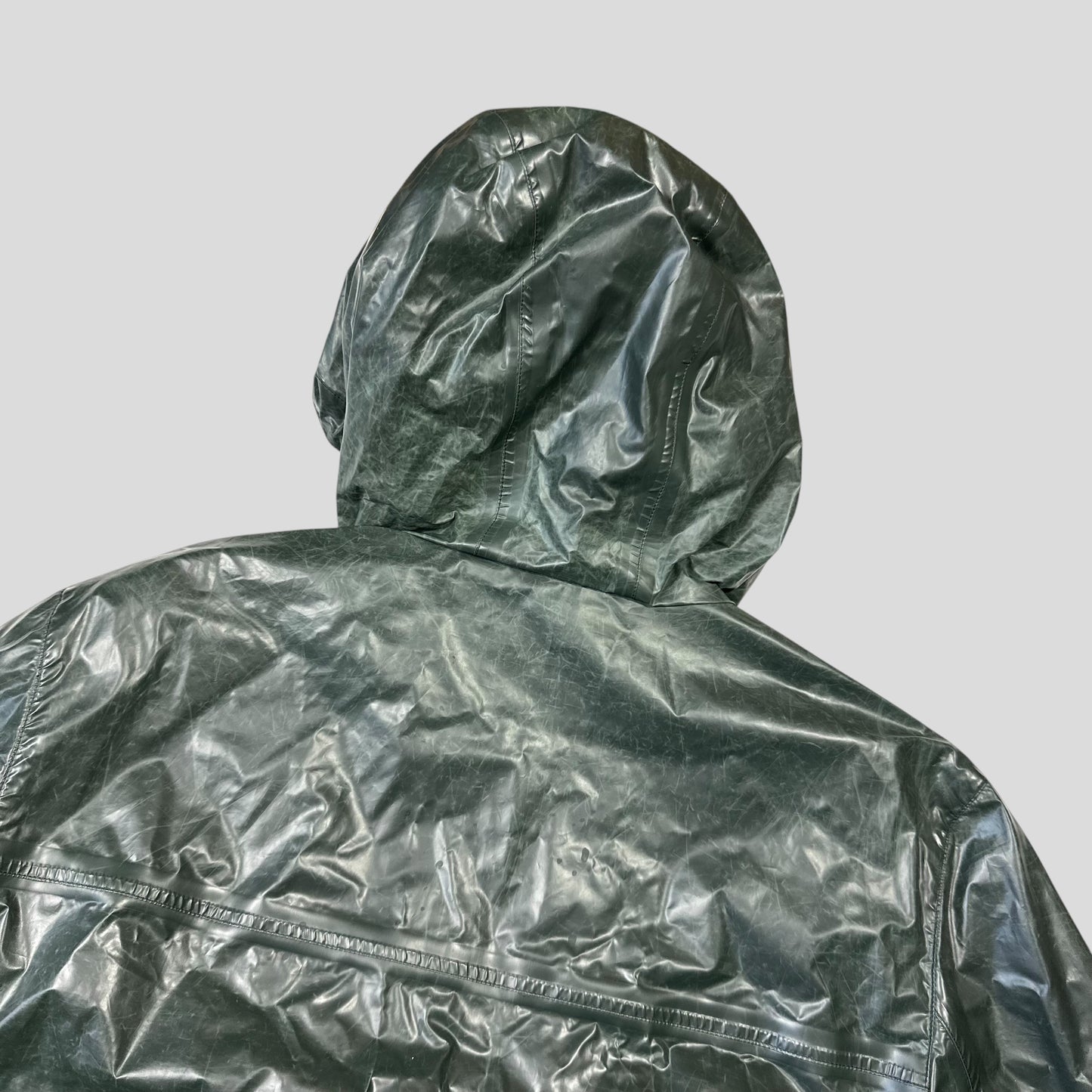 Prada Milano 2015 Taped Seam Toffee Wrapper Technical Jacket - IT50