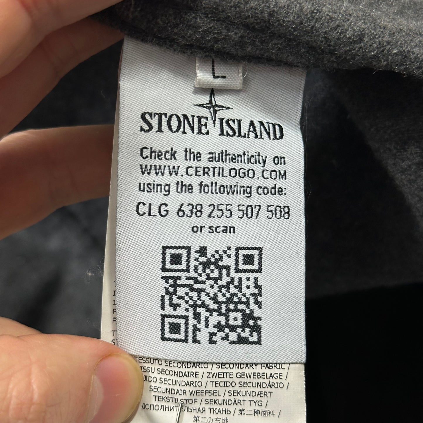 Stone Island AW14 Mélange Wool Poly Double Hood Jacket - L