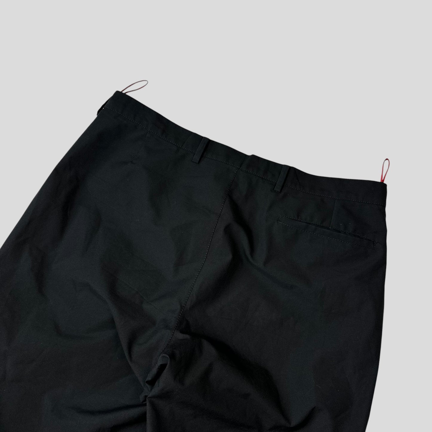 Prada Sport 00’s Goretex Black Mesh Lined Trousers - IT52