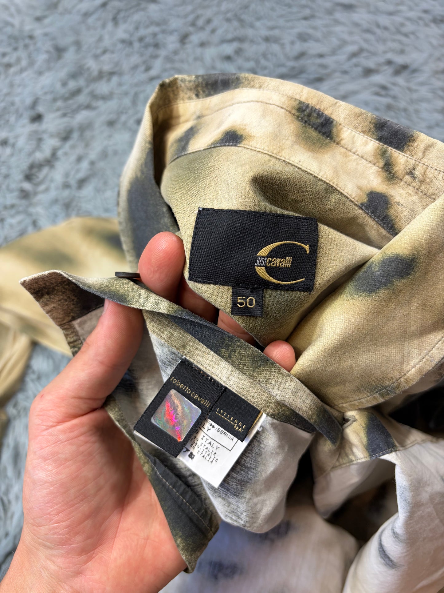 Just Cavalli 00’s Split Gradient Leopard Print Shirt - IT50