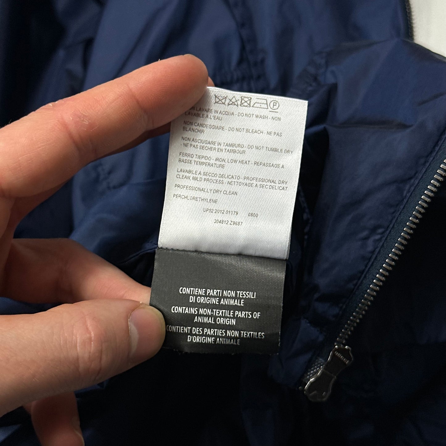 Gucci 2012 Blue Stripe Seam Nylon Shimmer Jacket - IT50 (M/L)