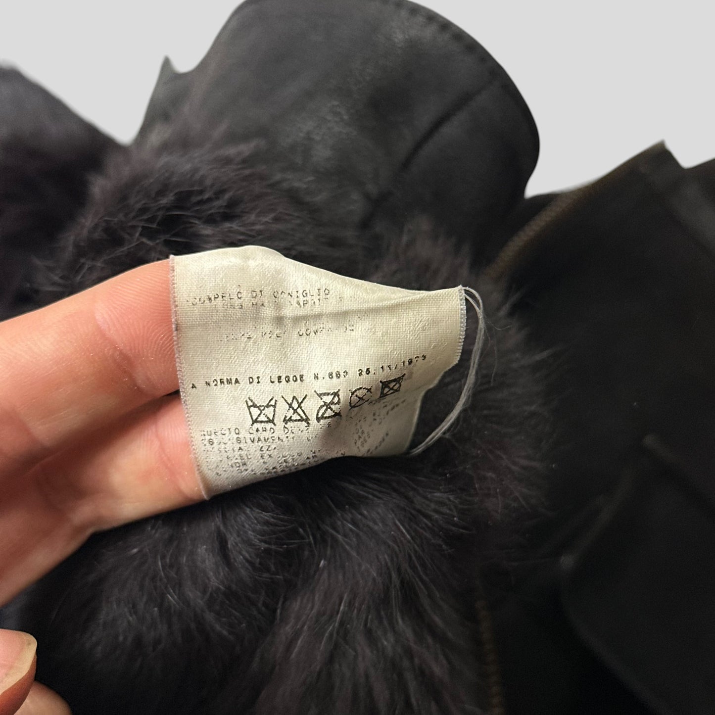 Versace VJC 90’s Leather Fur Sheepskin Afghan Coat - M