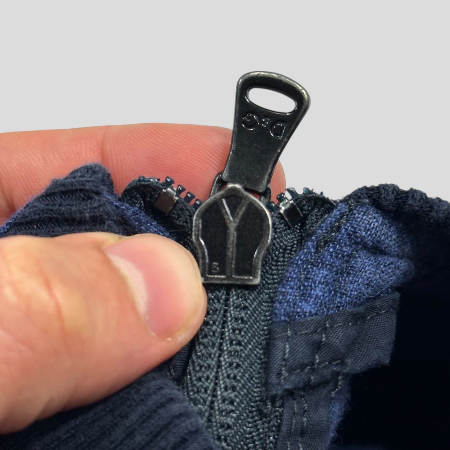 D&G 00’s Flax Multi-Zip Parachute Bomber Jacket - M