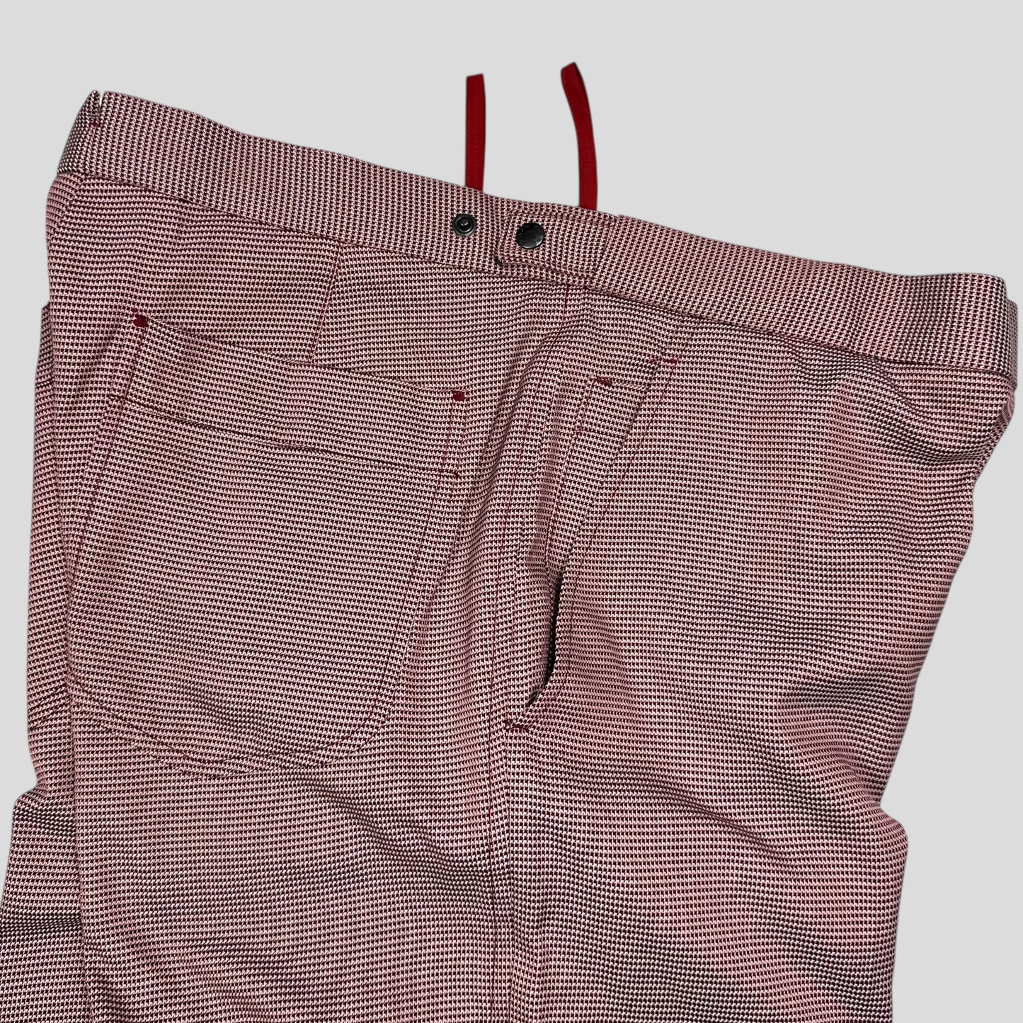 Prada Sport 2001 SAMPLE Houndstooth Stash Pocket Trousers - M